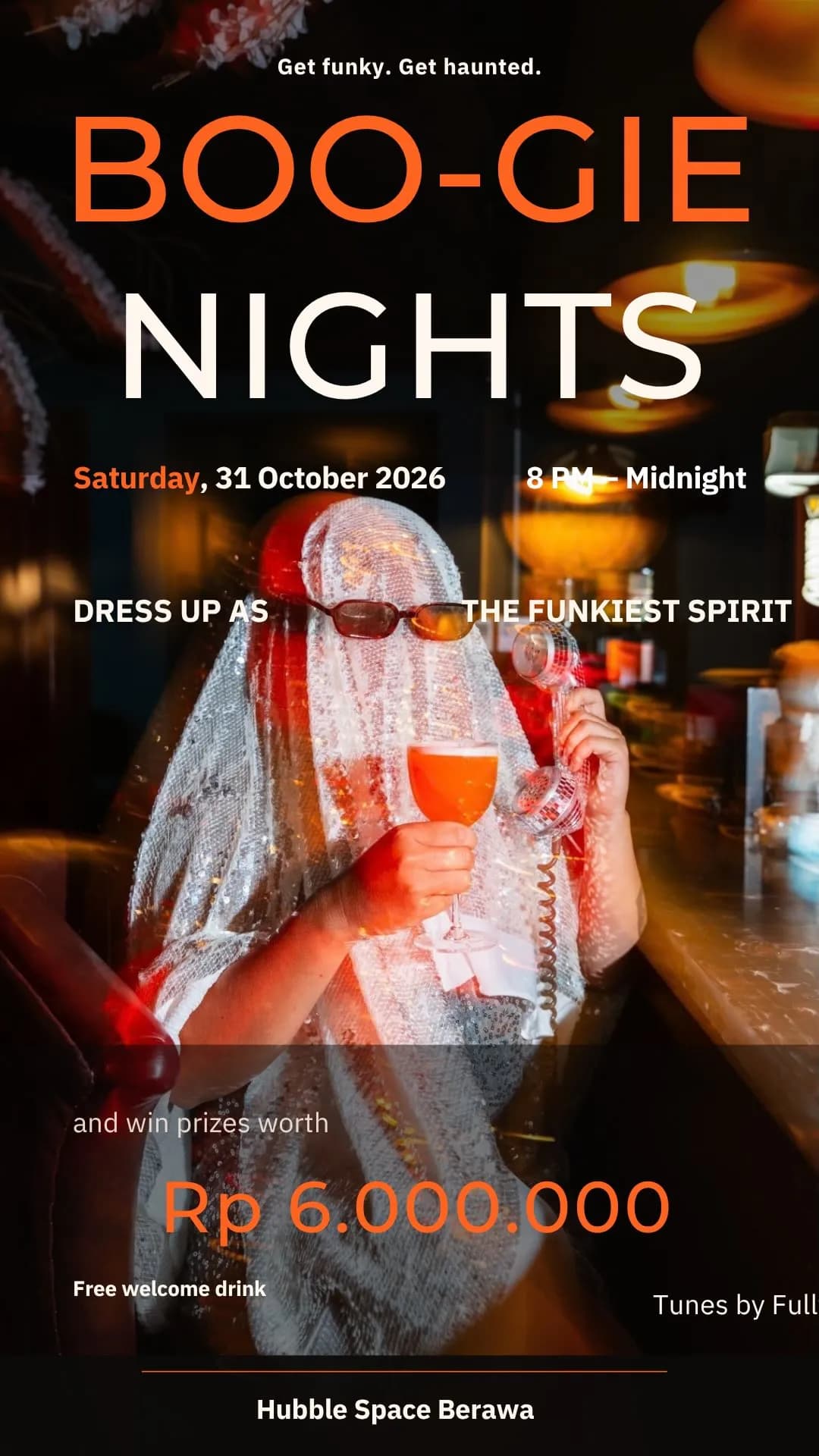 Афиша BOO-GIE NIGHTS в HUBBLE Berawa: 31 октября, 20:00–00:00